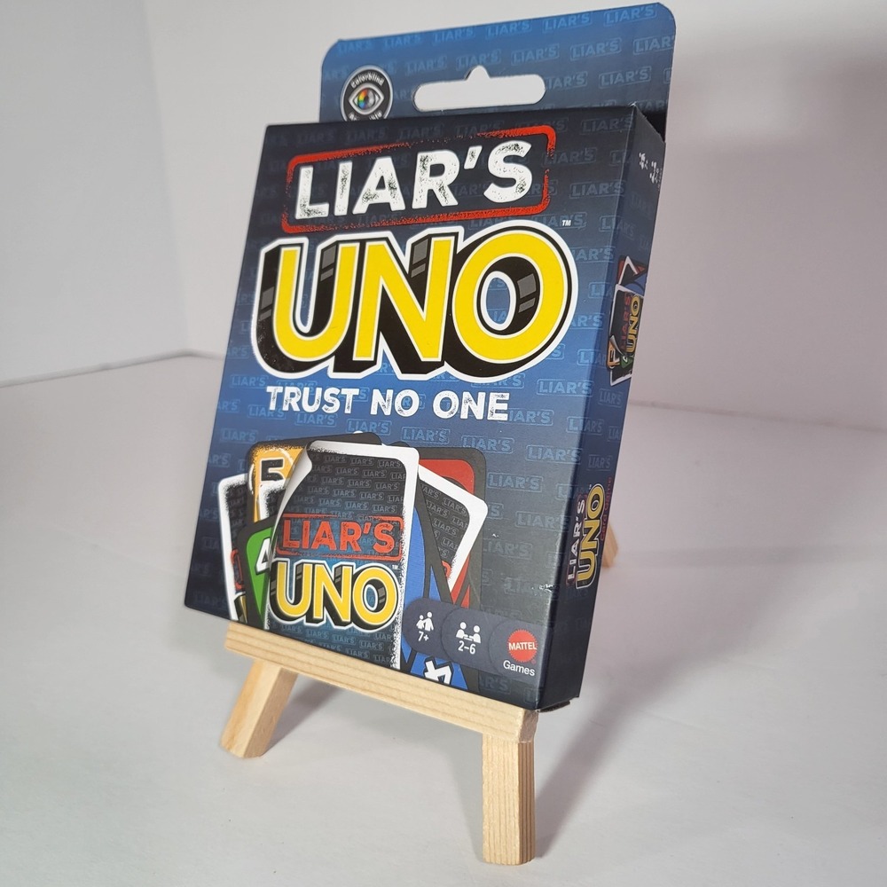 Mattel Liar's UNO Trust No‎ One Strategy Card Game New Sealed 2-6 Players
